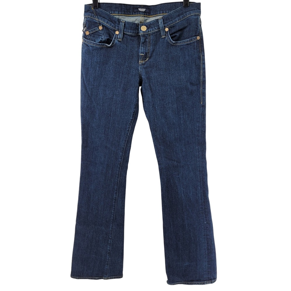Rock & Republic Kasandra Jeans Womens 29 Blue Bootcut Low Rise Embroidered